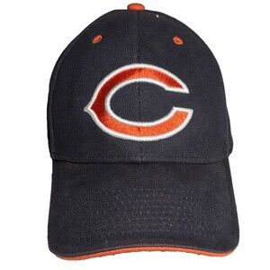 Chicago Bears NFL Team Apparel Hat Cap One Size Adjustable Strapback Blue Orange